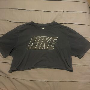 Nike Navy Blue Crop Top